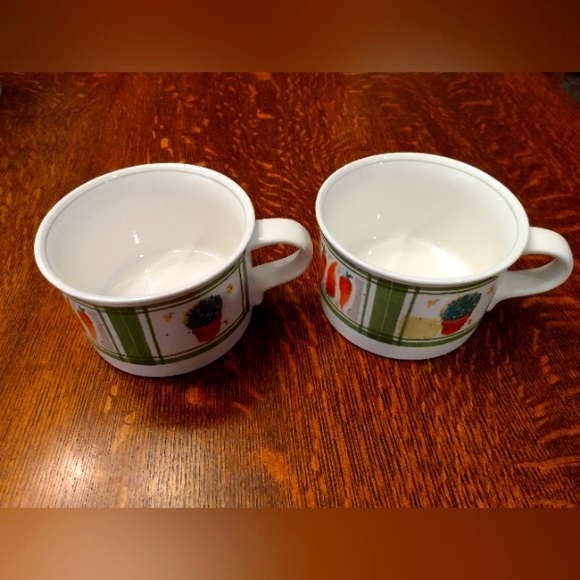 Vintage Mikasa Intaglio Harvest Lane Flat Bottom Coffee Mug (2) - Picture 2 of 6